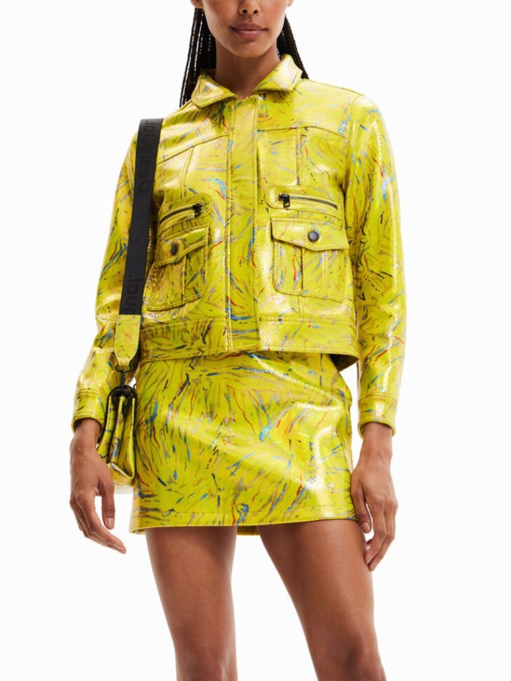 Arty straight jacket XL  + Arty slim mini skirt XL